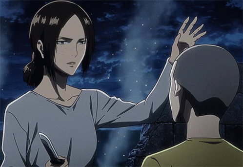 Robert Montague Renfield - I deserve happiness Ymir-connie-pat-aot-attack-on-titan-gif-15666179